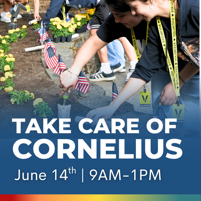 Take Care of Cornelius, Teens planting yellow flowers