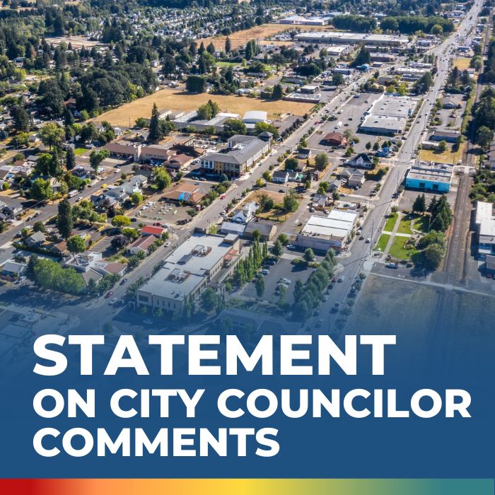 Statement on city councilor comments