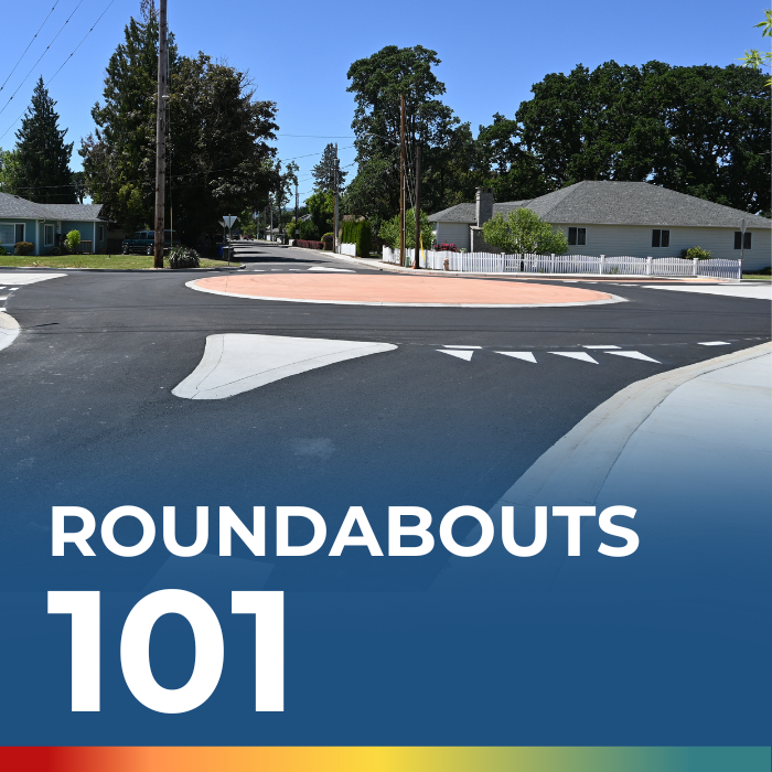 Roundabouts 101. Picture of a roundabout
