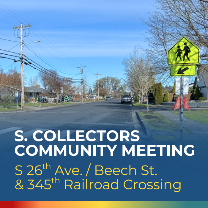 Community Meeting: 26th Ave / Beech St & 345th railroad crossing